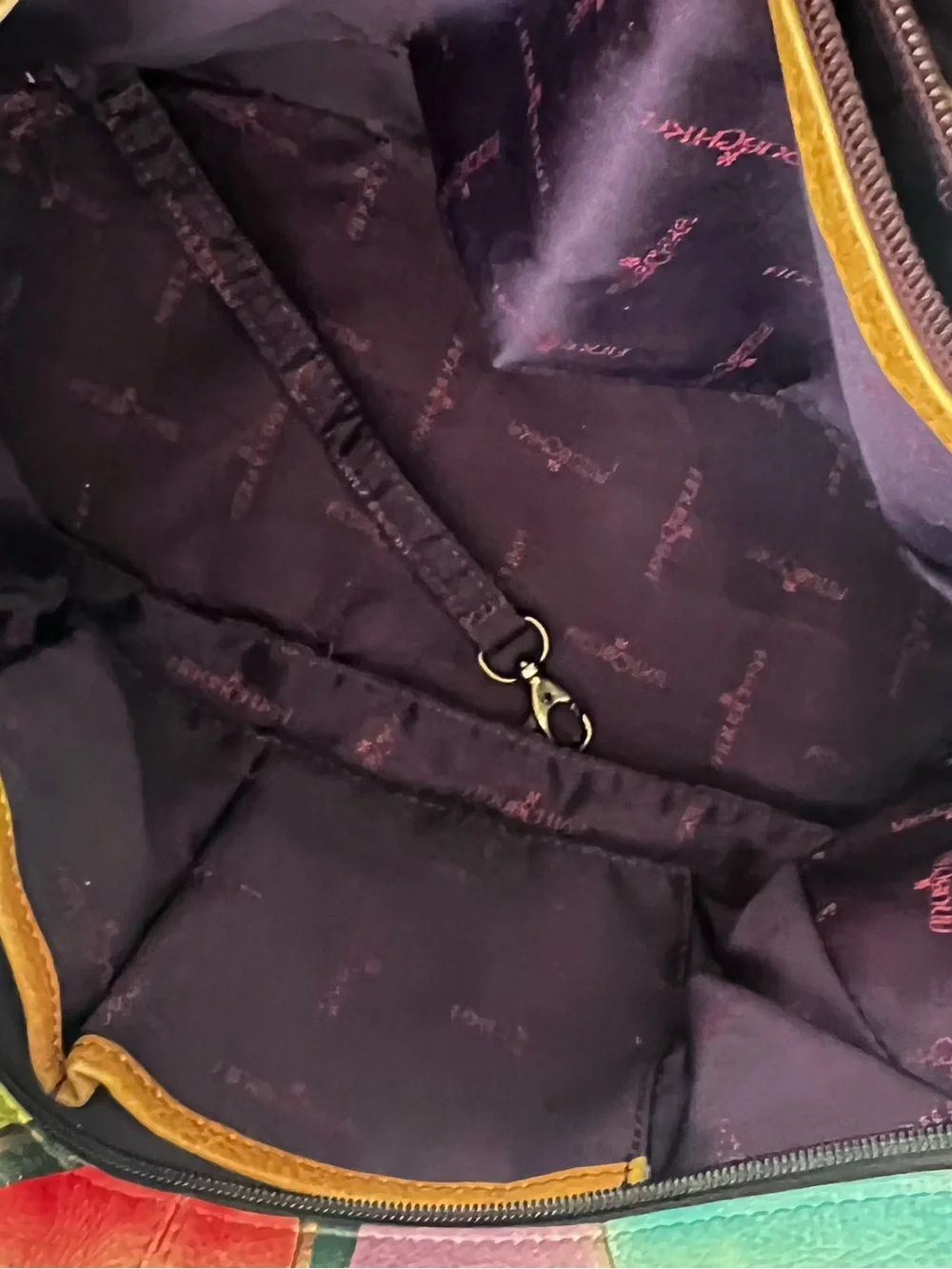 Anna by Anuschka hand-painted leather satchel bag in the 
